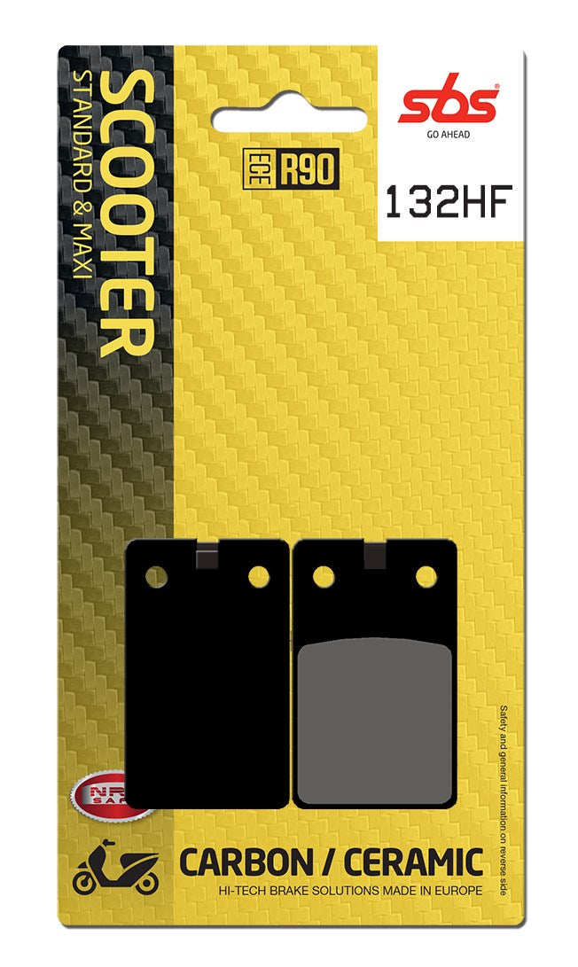 SBS FRICTION - Ceramic Front / Rear Scooter Brake Pads (SBS 595) - 132HF-
