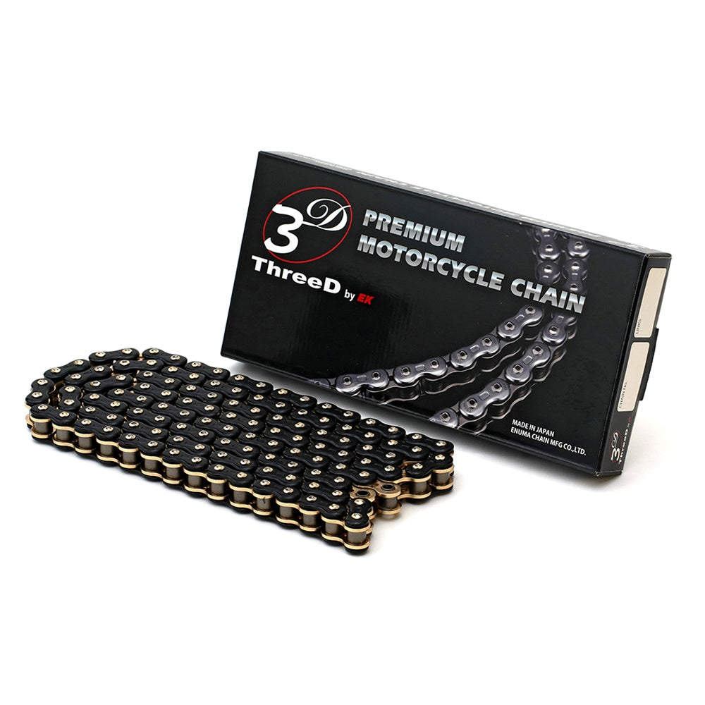 EK 525 3D L-Series Chain Black/Gold - 124L