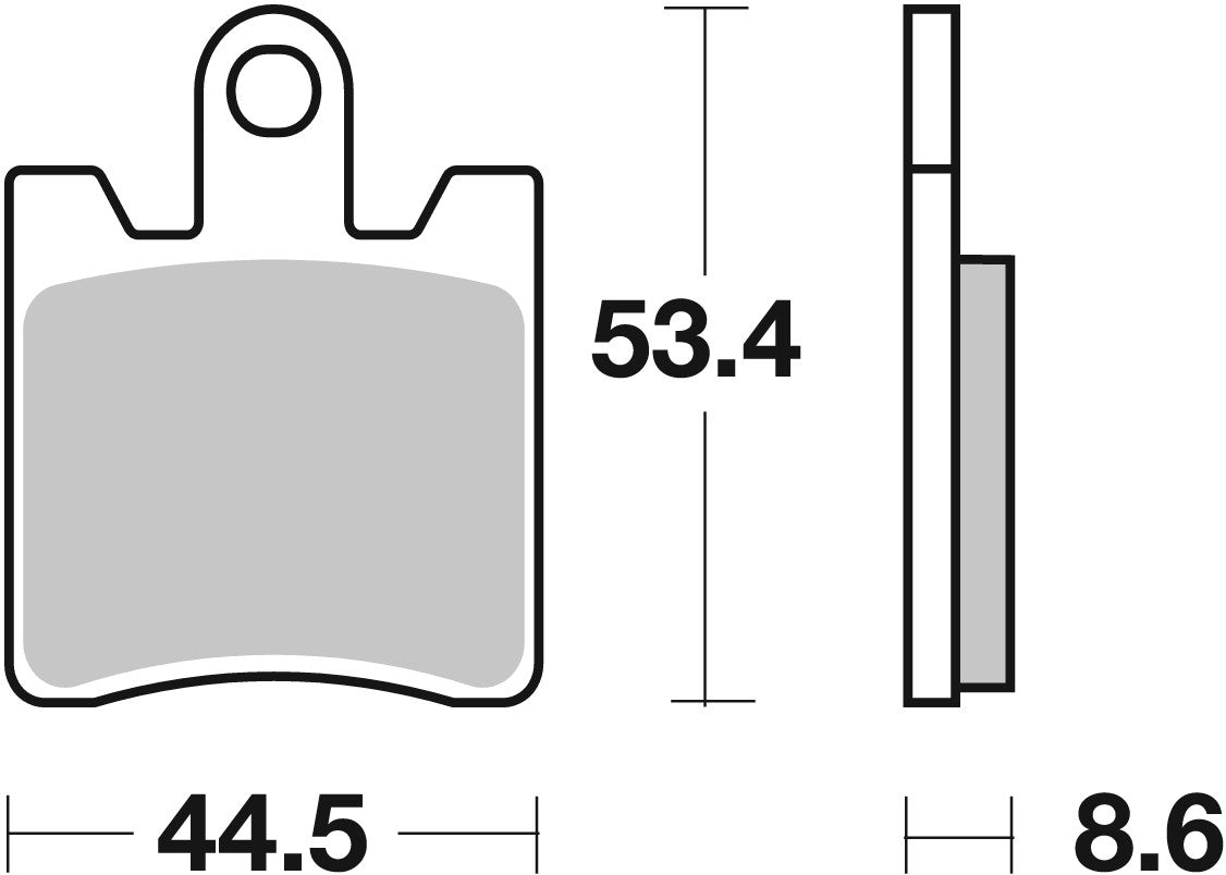 SBS FRICTION - Sinter Front Scooter Brake Pads (SBS 740) (BENDIX PACKAGING) - 146MS-