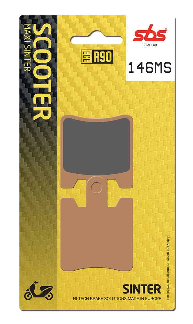 SBS FRICTION - Sinter Front Scooter Brake Pads (SBS 740) (BENDIX PACKAGING) - 146MS-