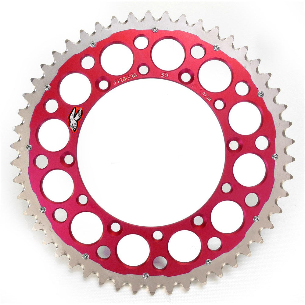 RENTHAL TWINRING REAR SPROCKET RED 49T (1540-520-49GPRD)