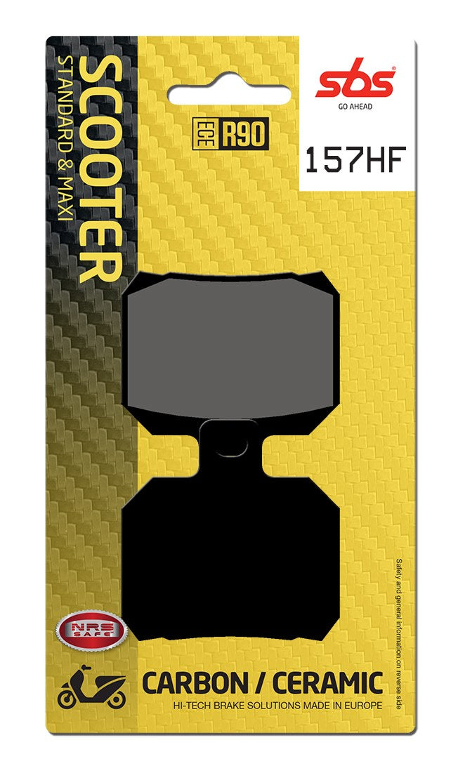 SBS FRICTION - Ceramic Front / Rear Scooter Brake Pads (SBS 730) - 157HF-