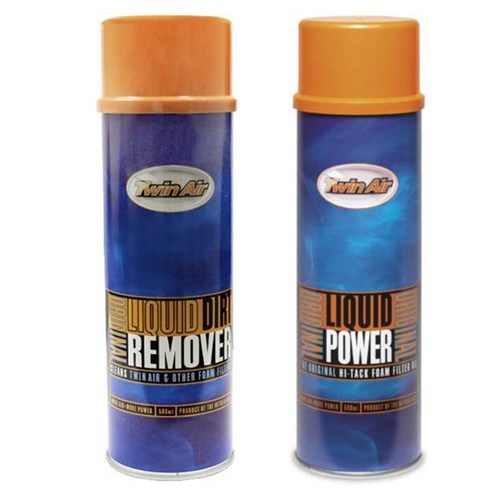 TWIN AIR LIQUID POWER SPRAY & LIQUID DIRT REMOVER SPRAY PACK (2X500ML) (UN1950/2.1) (4 TO A BOX)