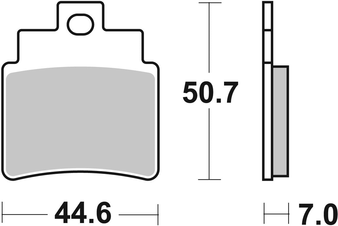 SBS FRICTION - Sinter Front Scooter Brake Pads (SBS 775) - 171MS-