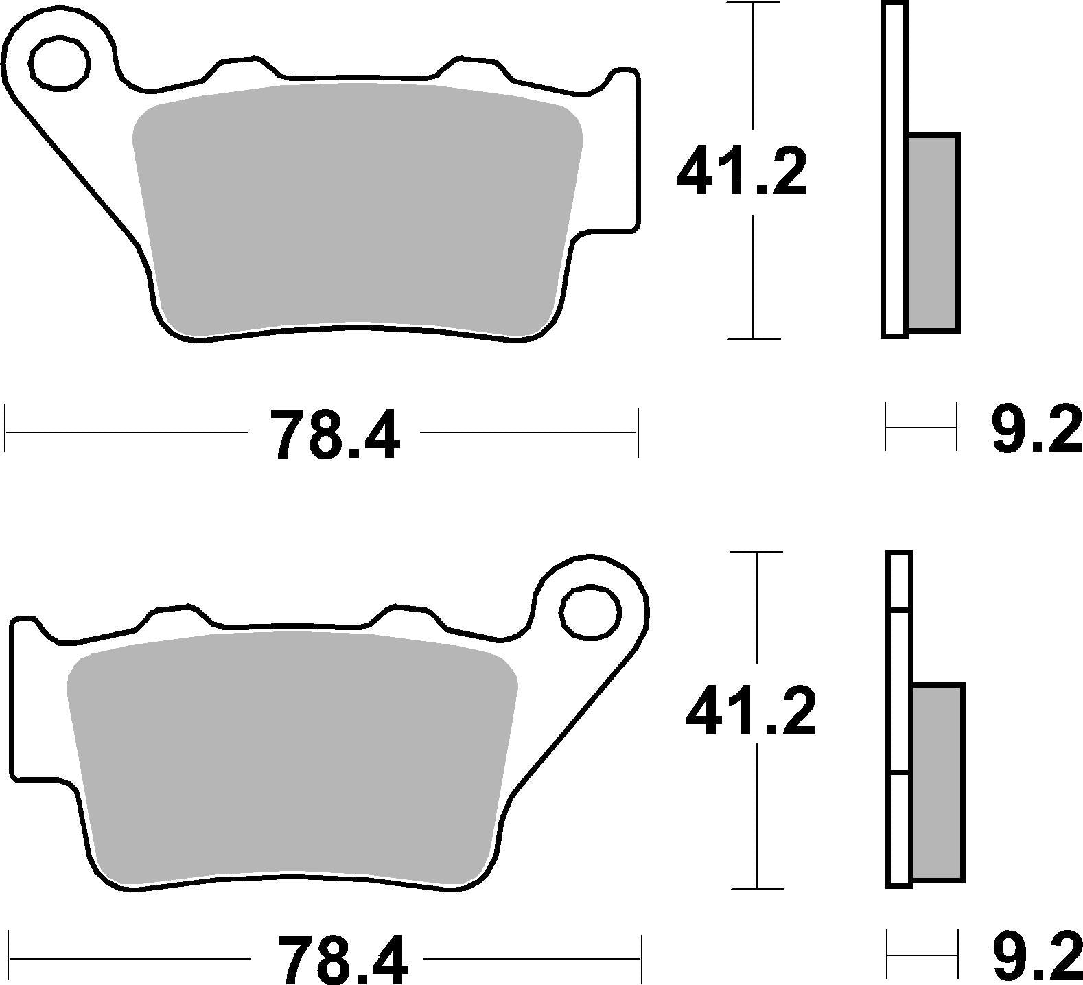 SBS FRICTION - Ceramic Rear Scooter Brake Pads (SBS 675) - 175HF-