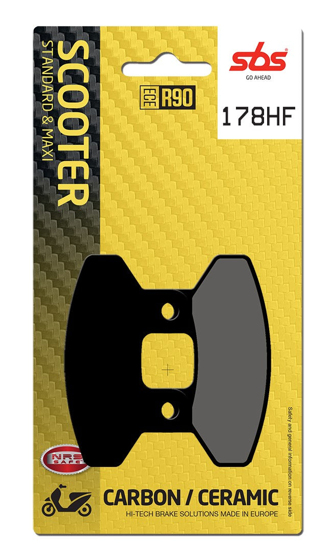 SBS FRICTION - Ceramic Front Scooter Brake Pads (SBS 674) - 178HF-