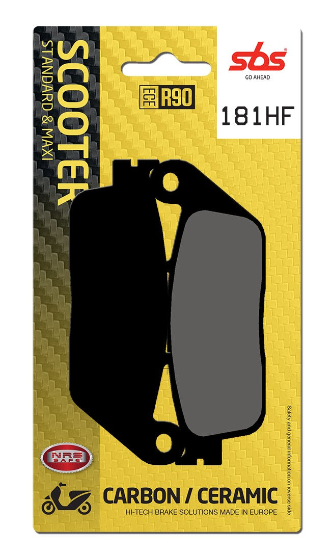 SBS FRICTION - Ceramic Front Scooter Brake Pads (SBS 654) - 181HF-