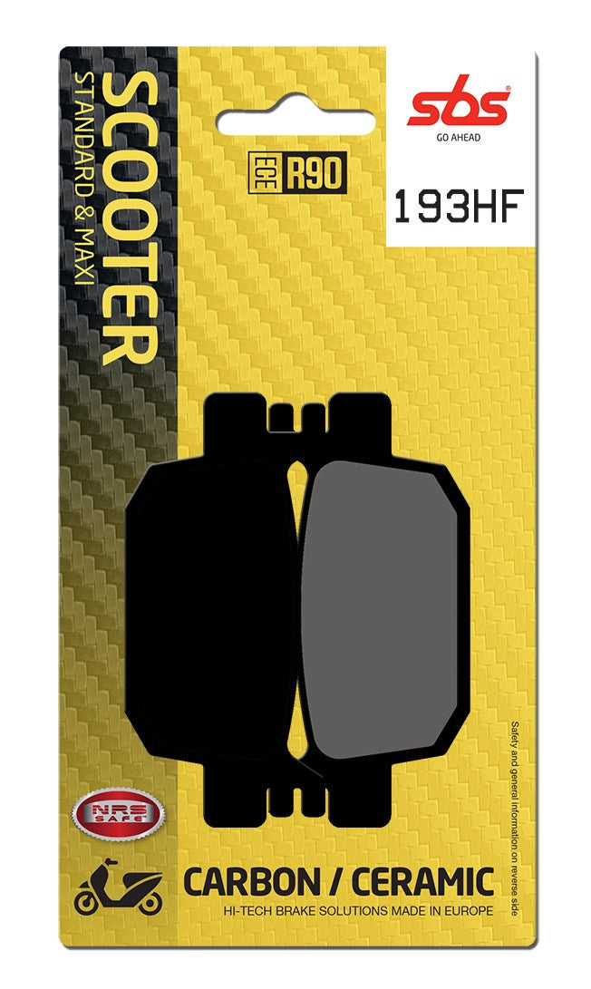 SBS FRICTION - Ceramic Rear Scooter Brake Pads (SBS 832) - 193HF-