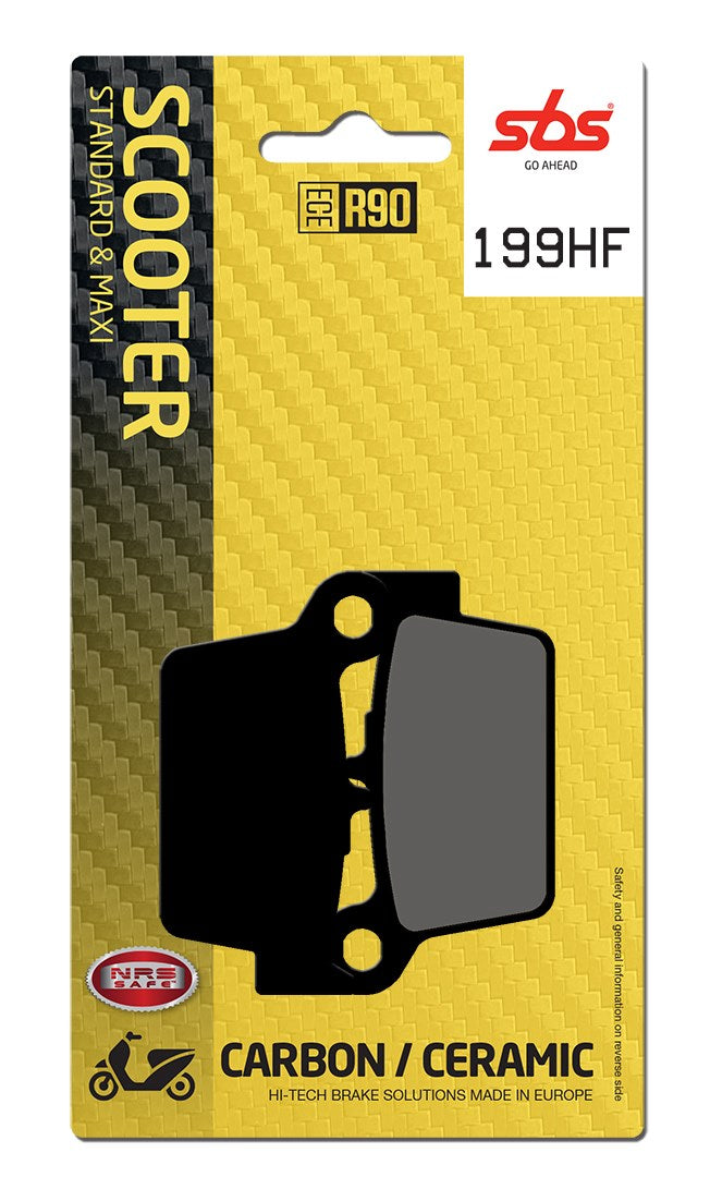 SBS FRICTION - Ceramic Rear Scooter Brake Pads (SBS 861) - 199HF-