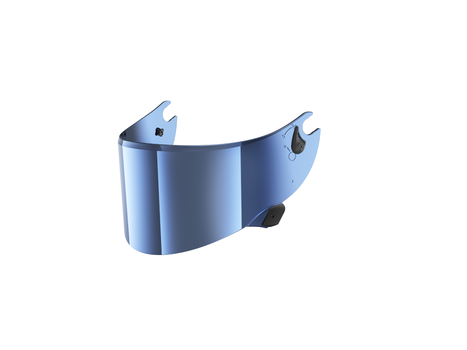 RACE R PRO GP VISOR MIRROR AS AF BLUE