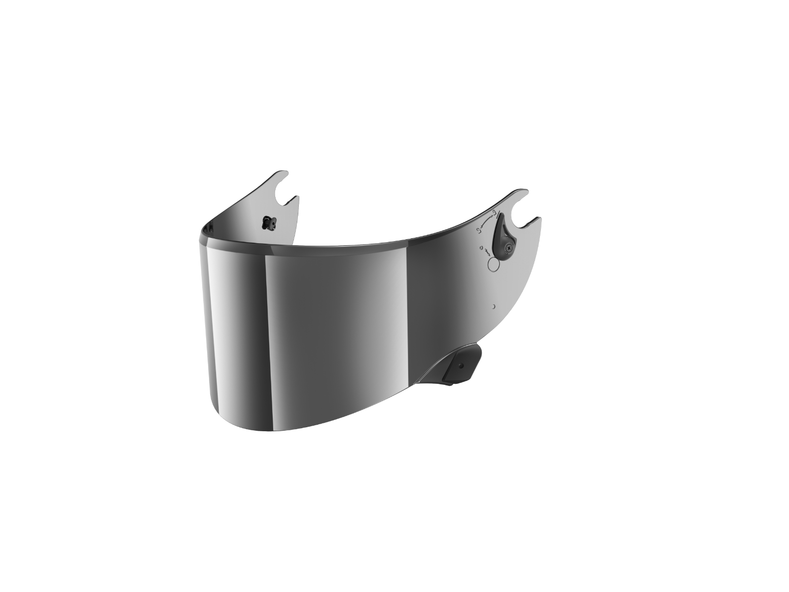 RACE R PRO GP VISOR MIRROR AS AF CHROME