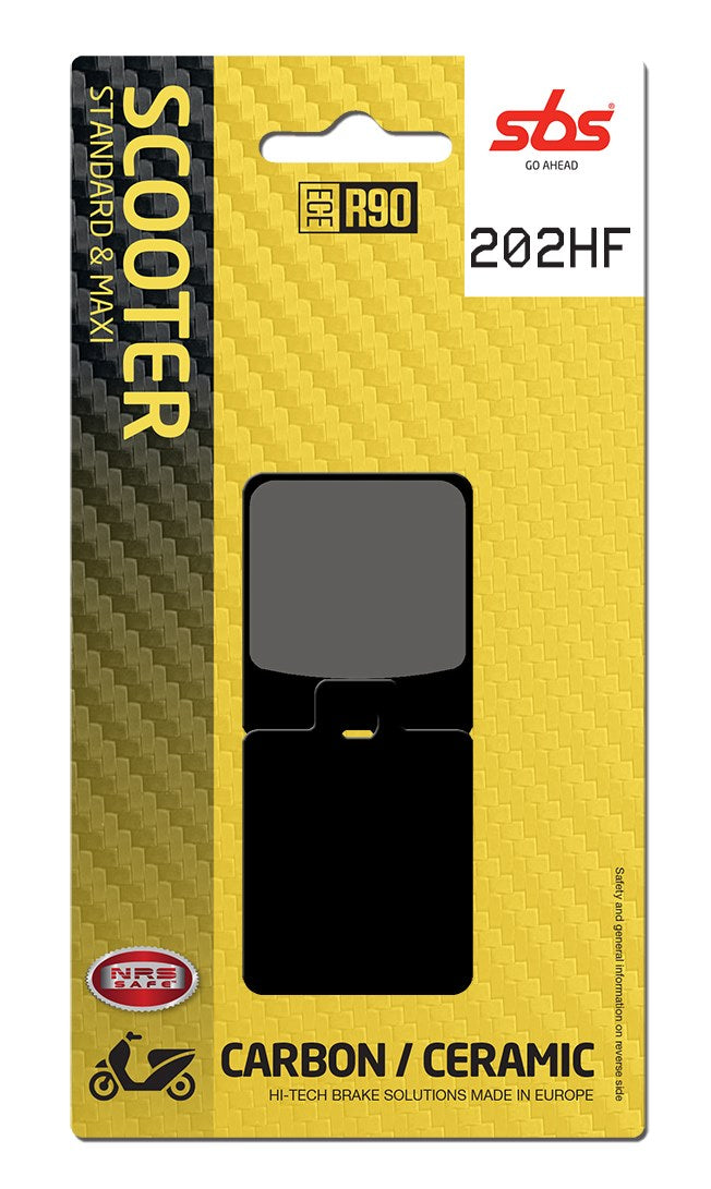 SBS FRICTION - Ceramic Front / Rear Scooter Brake Pads (SBS 868) - 202HF-