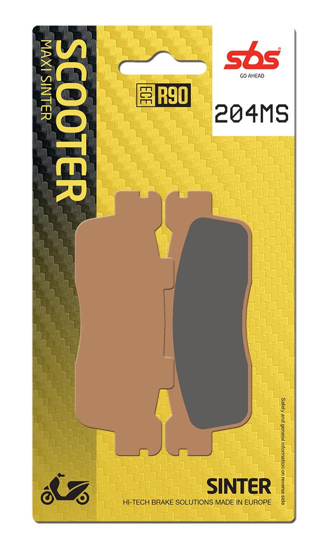 SBS FRICTION - Sinter Rear Scooter Brake Pads (SBS 871) - 204MS-