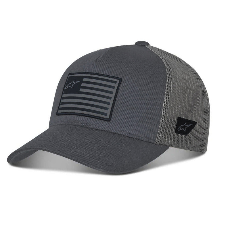 FLAG SNAPBACK HAT CHARCOAL/HEATHER/BLACK
