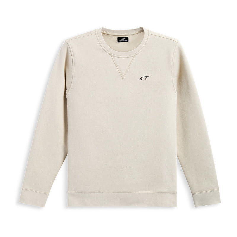 POSITIVE CREW FLEECE TOP OFF WHITE