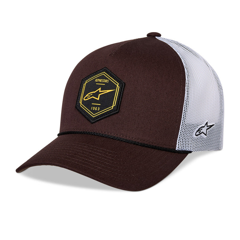 HEXEON TRUCKER HAT BROWN/WHITE