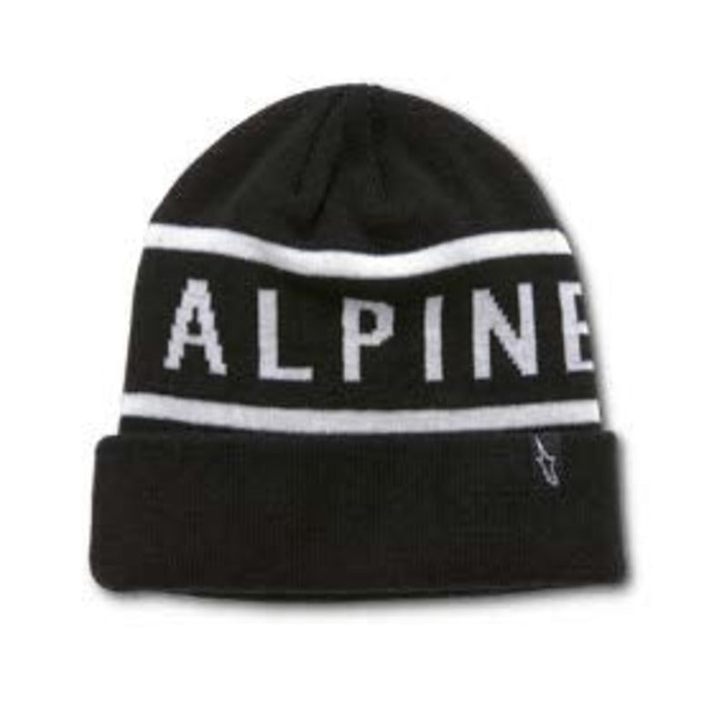 WORDY CUFF BEANIE BLACK/WHITE (1020)