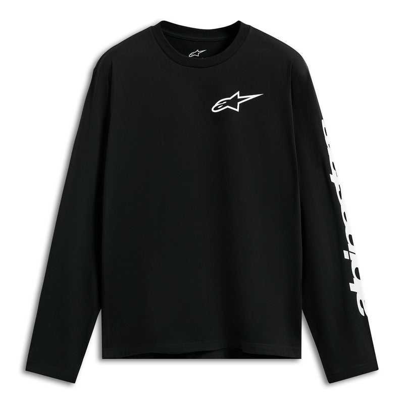 TRACKSIDE LS CSF TEE BLACK/WHITE