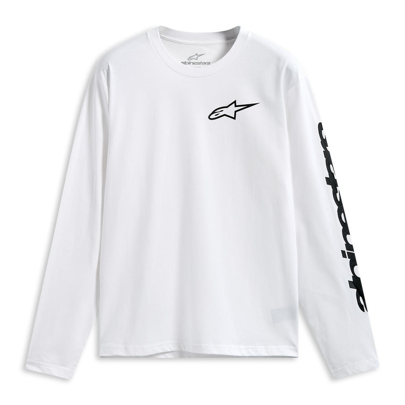 TRACKSIDE LS CSF TEE WHITE-BLACK