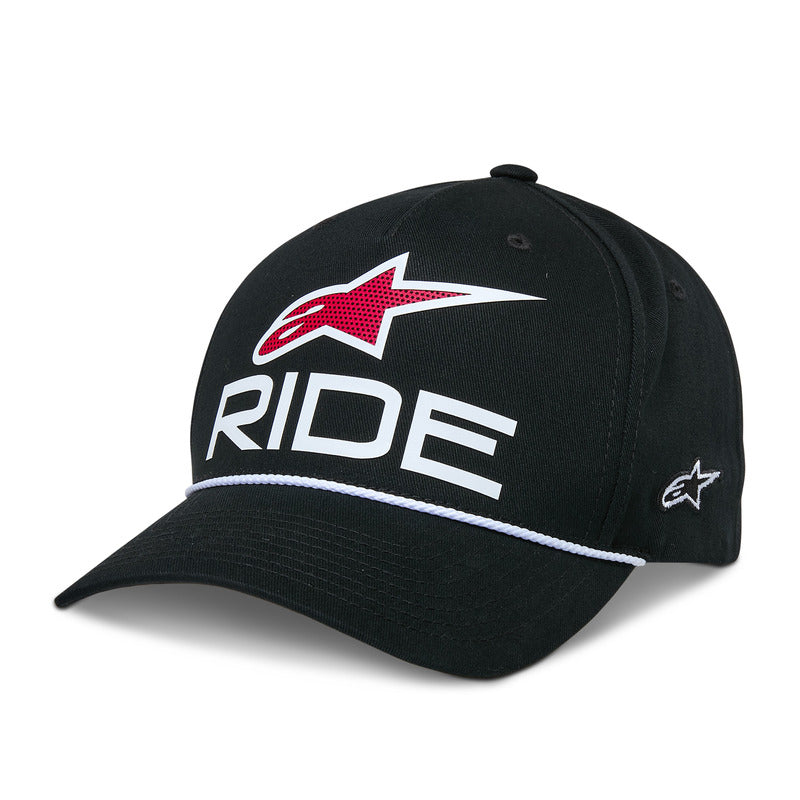 RIDE COMP SNAPBACK HAT BLACK/WHITE/RED