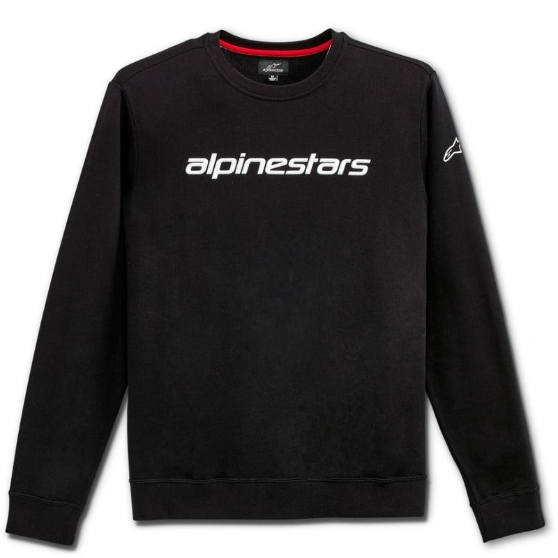 LINEAR CREW FLEECE BLACK/WHITE
