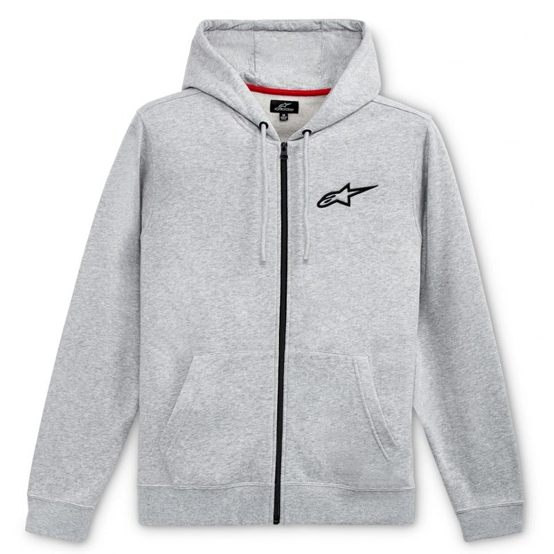 AGELESS CHEST ZIP HOODIE GREY HEATHER/BLACK