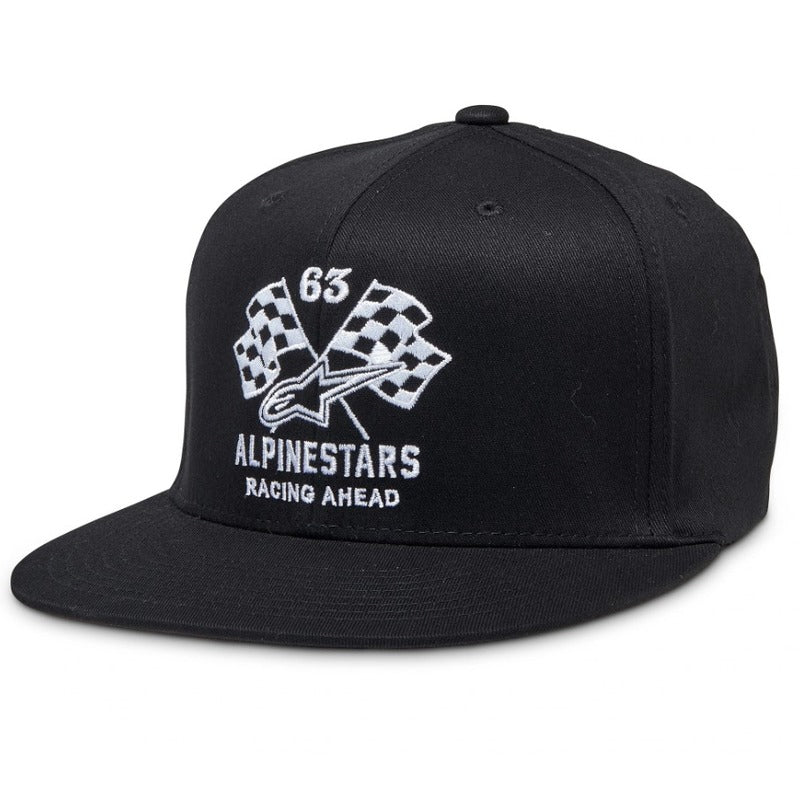 DOUBLE CHECK FLATBILL HAT BLACK/WHITE