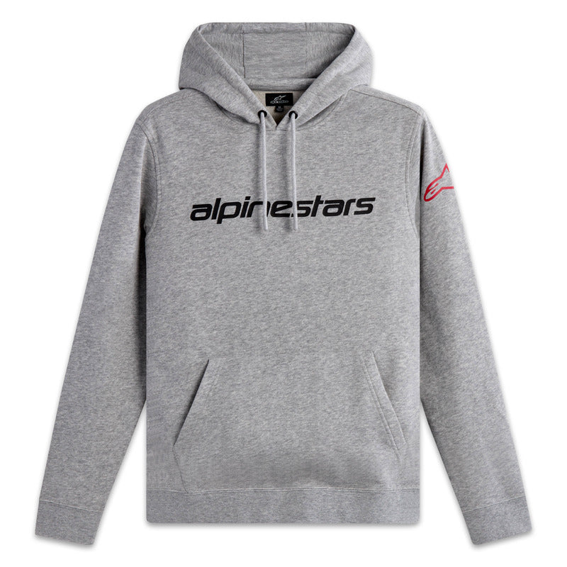 LINEAR WORDMARK 2.0 HOODIE GREY HEATHER-RED-BLACK