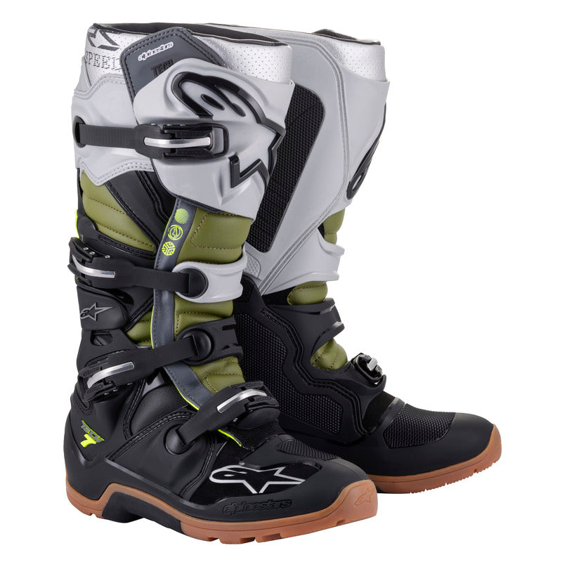 TECH 7 ENDURO BLACK SILVER MILITARY-GREEN