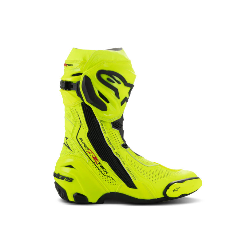 AS2220121 SUPERTECH R V2 VENTED BOOT FLURO-YELLOW BLACK
