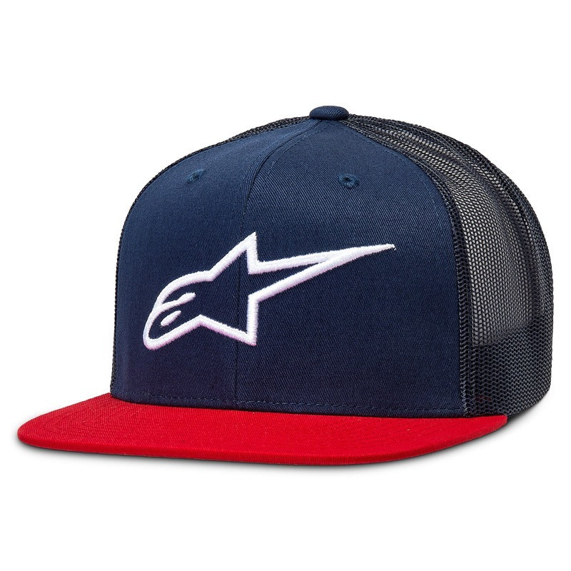CORP TRUCKER HAT NAVY/RED