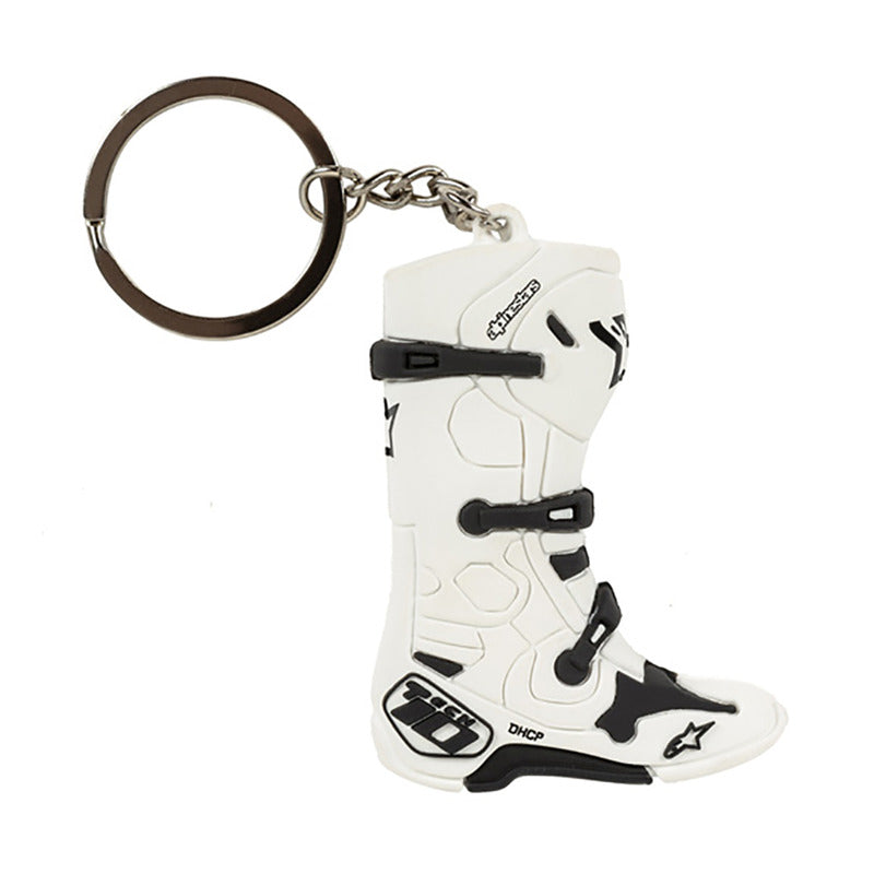 TECH 10 BOOT KEY FOB WHITE