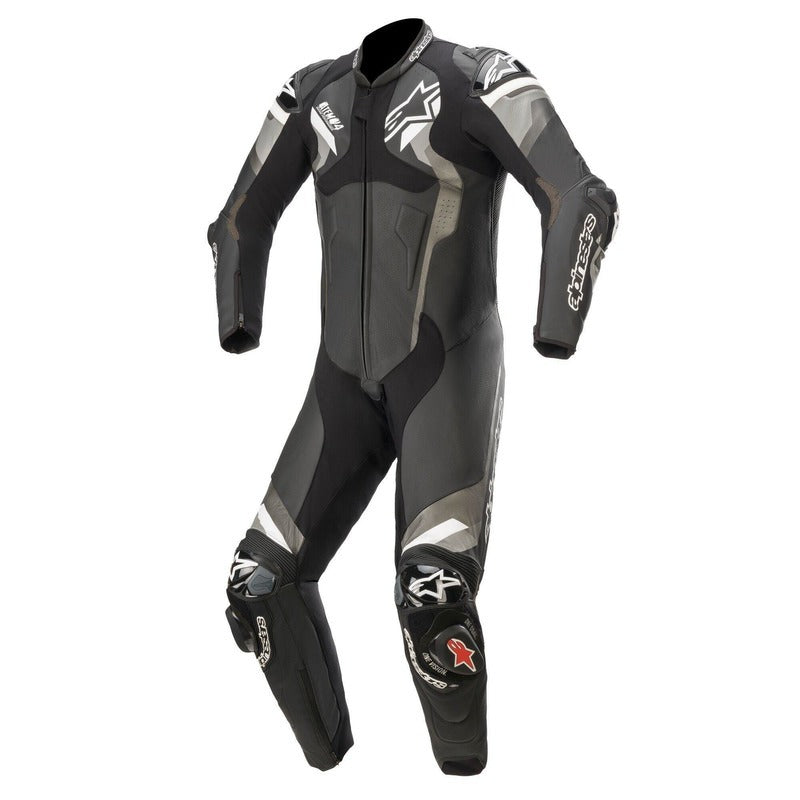 ATEM V4 LEATHER 1PC SUIT BLACK GREY WHITE