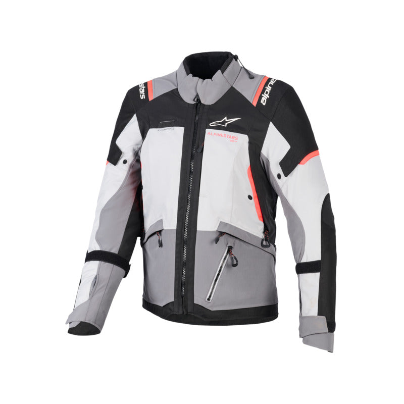 WOMENS ANDES V4 DRYSTAR JACKET DARK GRAY/ICE GRAY/BLACK/CORAL FLURO