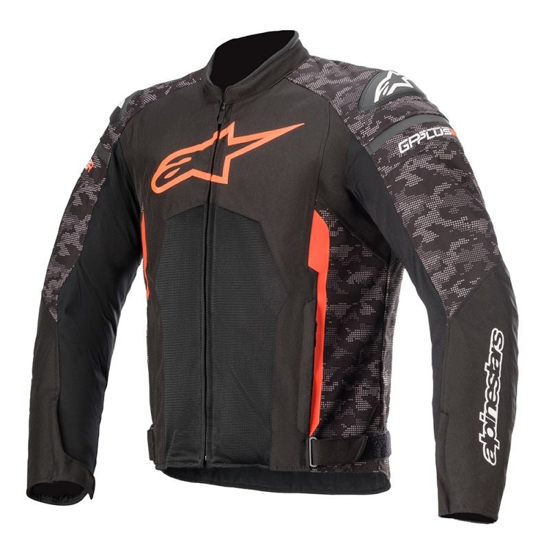T GP PLUS R V3 AIR JKT BLACK CAMO RED-FLURO