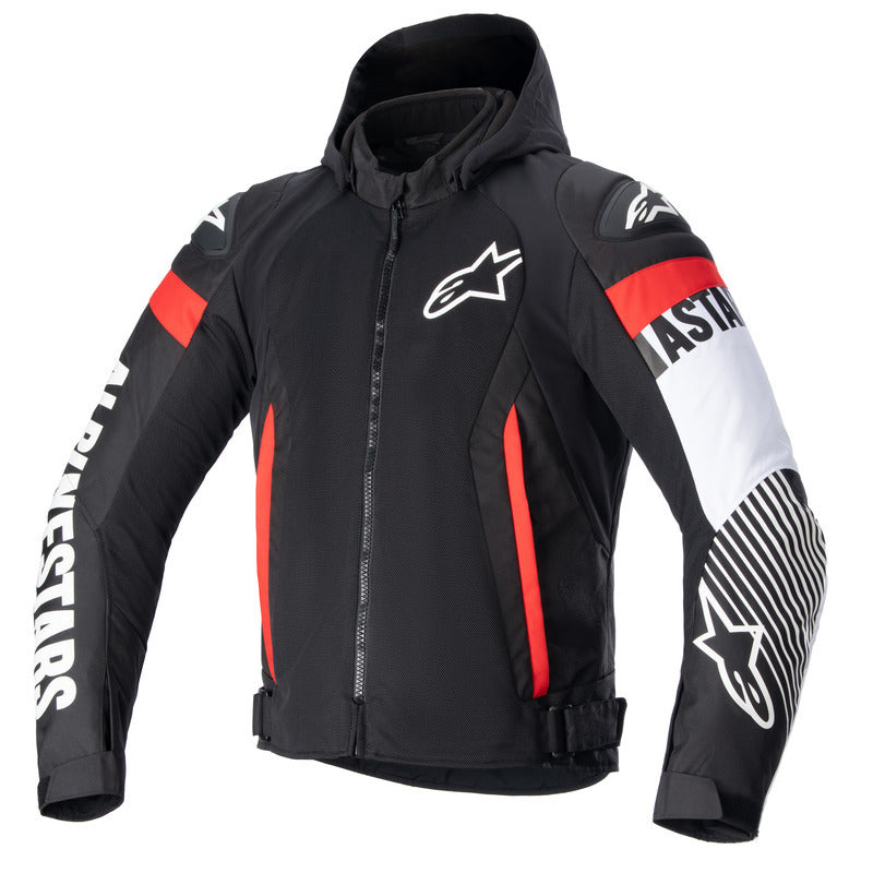ZACA AIR JACKET BLACK WHITE RED-FLURO