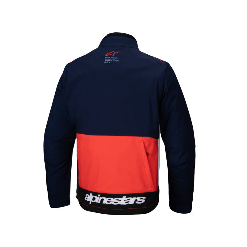 LITE-DURA SOFTSHELL JACKET NAVY HOT-ORANGE WHITE (7162)