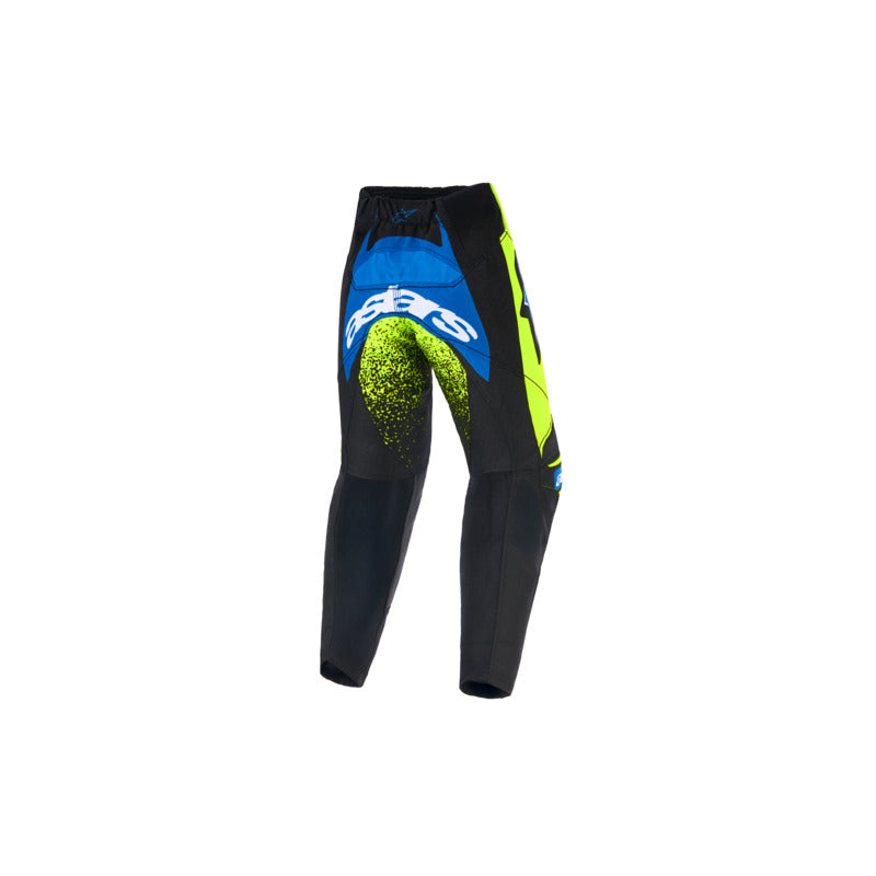 2026 KIDS RACER NOMUR PANTS DARK-NAVY FLURO-YELLOW UCLA-BLUE