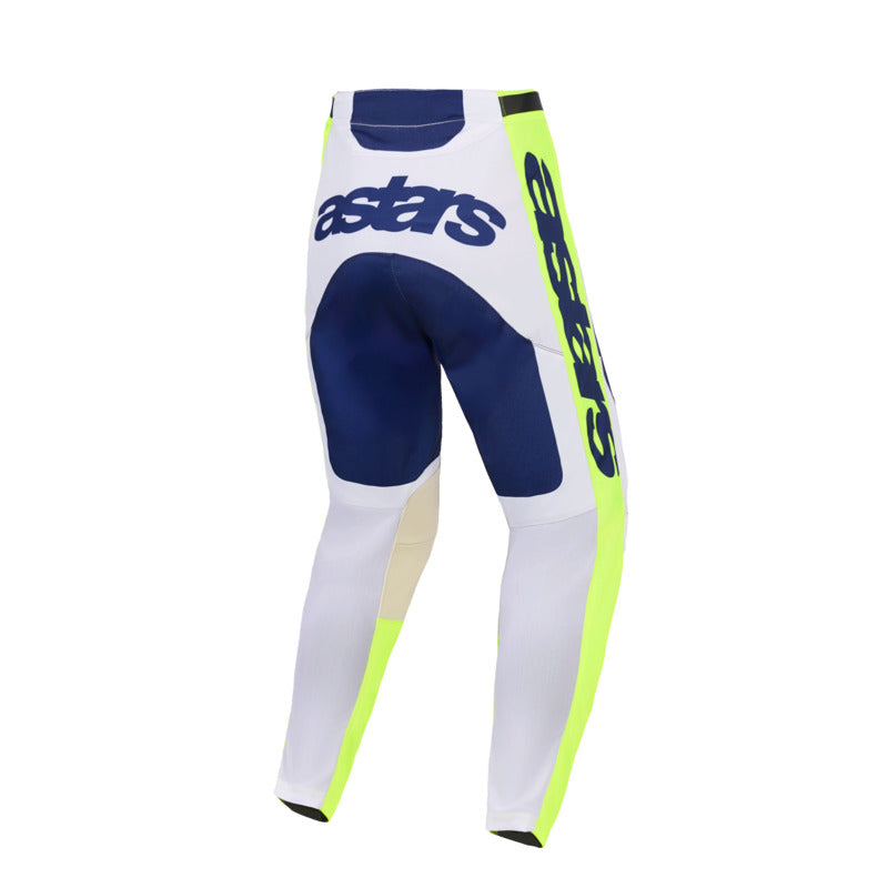 2026 RACER AIR RIWAY PANTS LIGHT-GRAY FLURO-YELLOW BLUE