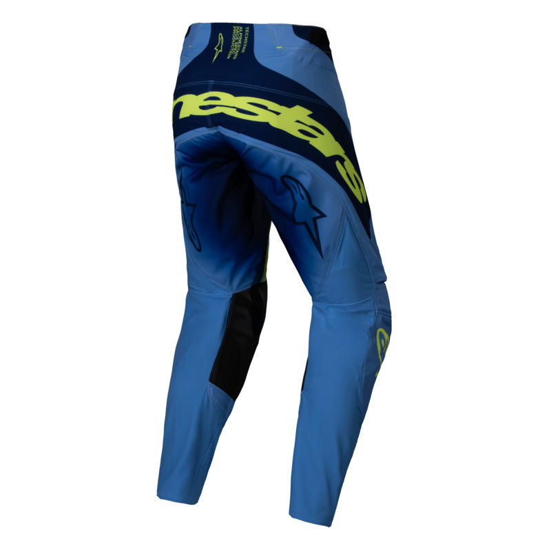 2025 TECHSTAR MELT PANTS FLURO-YELLOW BLUE