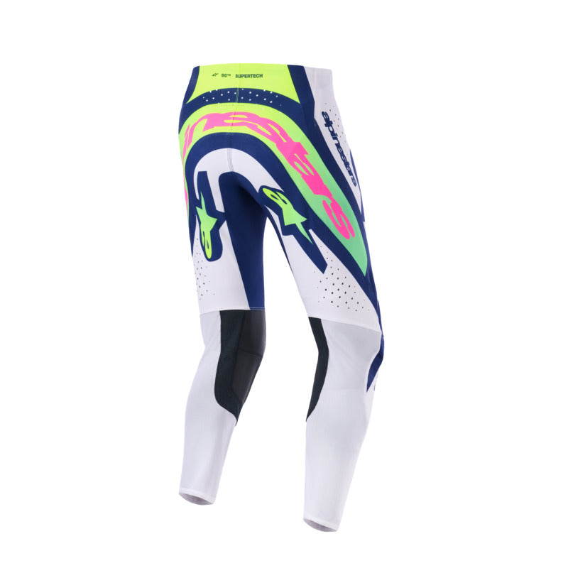 2026 SUPERTECH VISTA PANTS LIGHT-GRAY FLURO-YELLOW BLUE