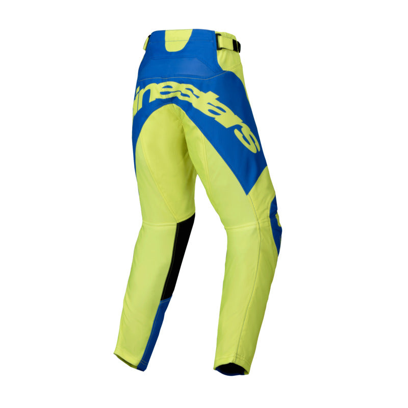2025 YOUTH RACER VEIL PANTS FLURO-YELLOW BLUE
