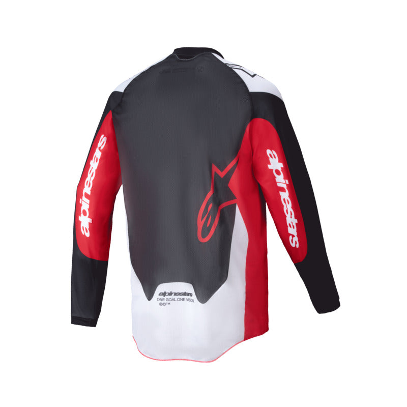 2025-2026 PRO-DURA JERSEY BLACK BRIGHT-RED FLURO-WHITE BLUE (1342)