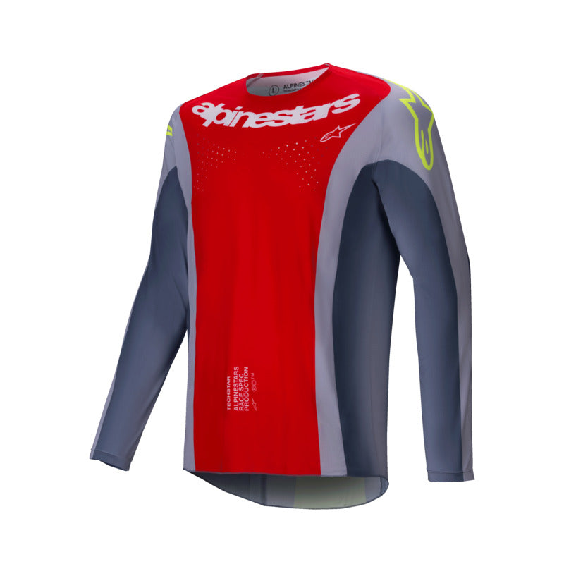 2025 TECHSTAR MELT JERSEY BRIGHT-RED GRAY