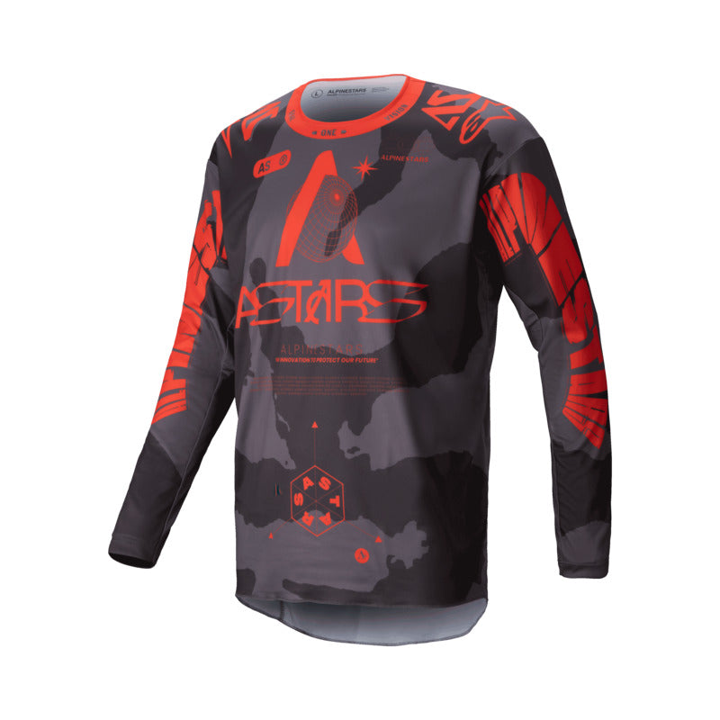 2025 RACER HOLLOW JERSEY GRAY-CAMO FLURO-ORANGE (9188)