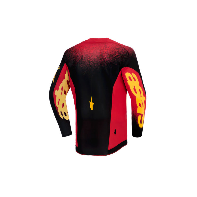 2026 YOUTH SUPERTECH SCENZ JERSEY RED BLACK YELLOW