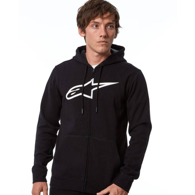 AGELESS II ZIP HOODIE BLACK/WHITE