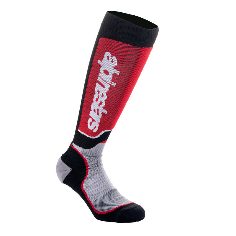 MX PLUS SOCKS BLACK GRAY RED