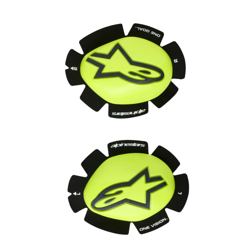 GP PLUS KNEE SLIDER FLURO YELLOW / BLACK