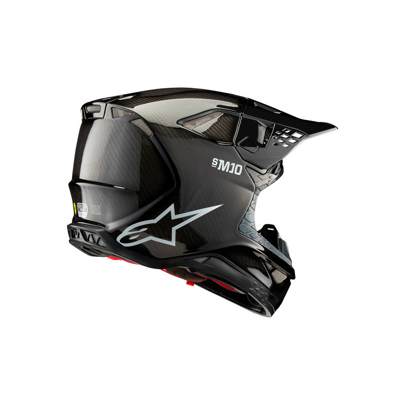 SUPERTECH SM10 SOLID HELMET ECE 22.06 BLACK GLOSS CARBON